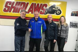 Roy Shirlaw, Pete Swift (Suzuki GB), John Gibb, Dawn Shirlaw